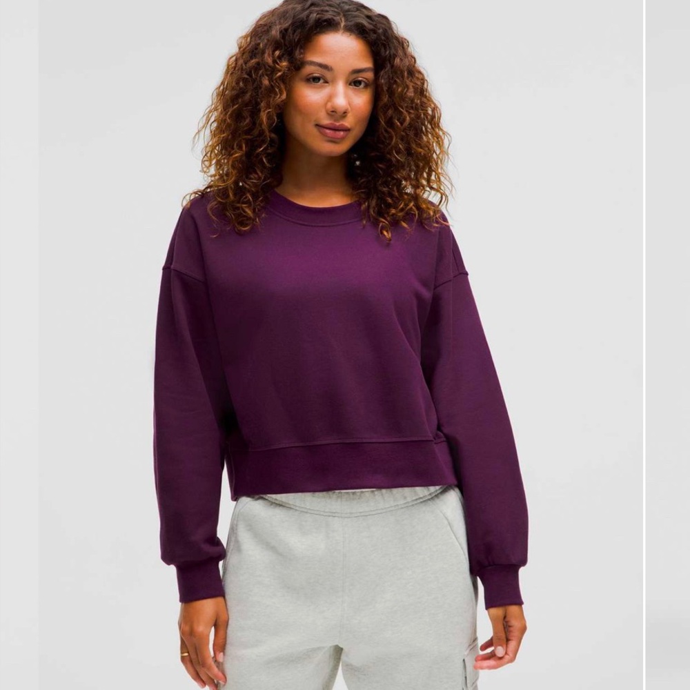 Lululemon Perfectly Oversized Cropped Crew *French Terry